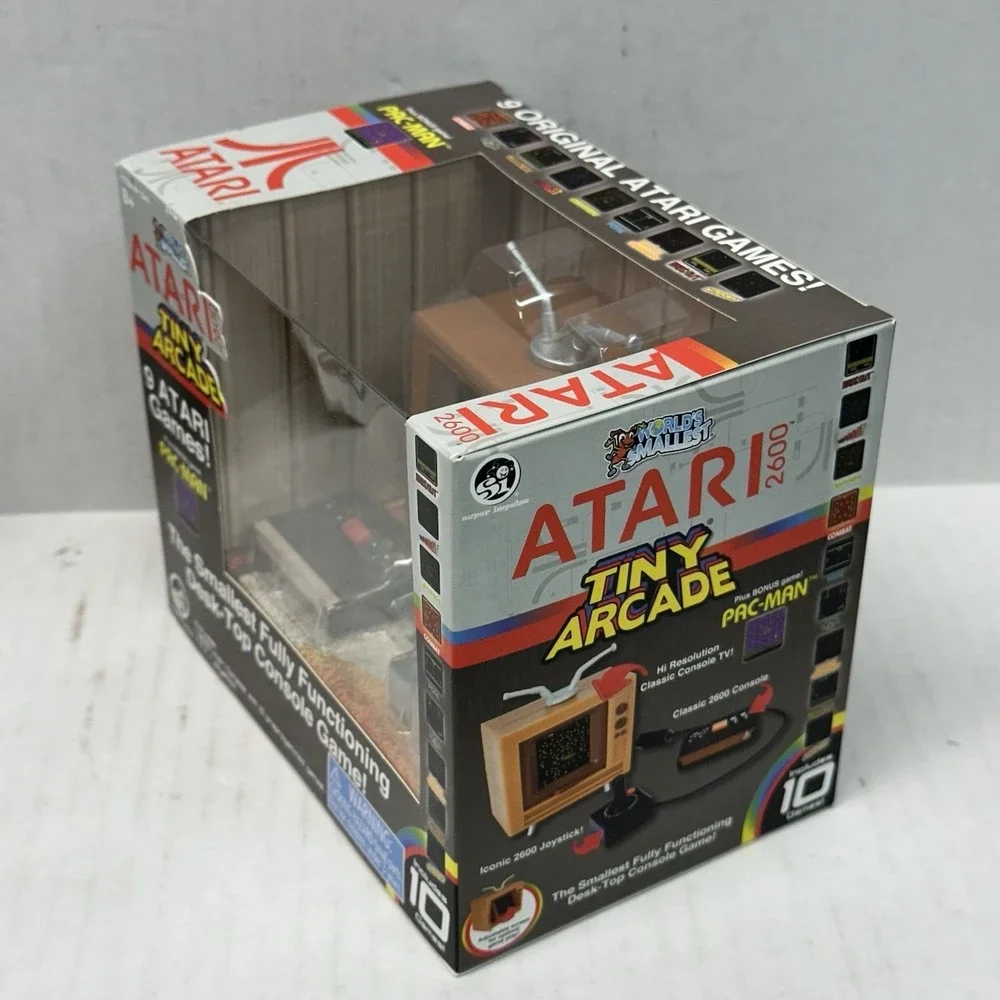 Tiny Arcade Atari 2600 Smallest Desk-Top Video‎ Game Console New